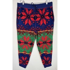NWT Polo Ralph Lauren Men's Fair Isle Snowflake Brushed Fleece Jogger Pants XXL